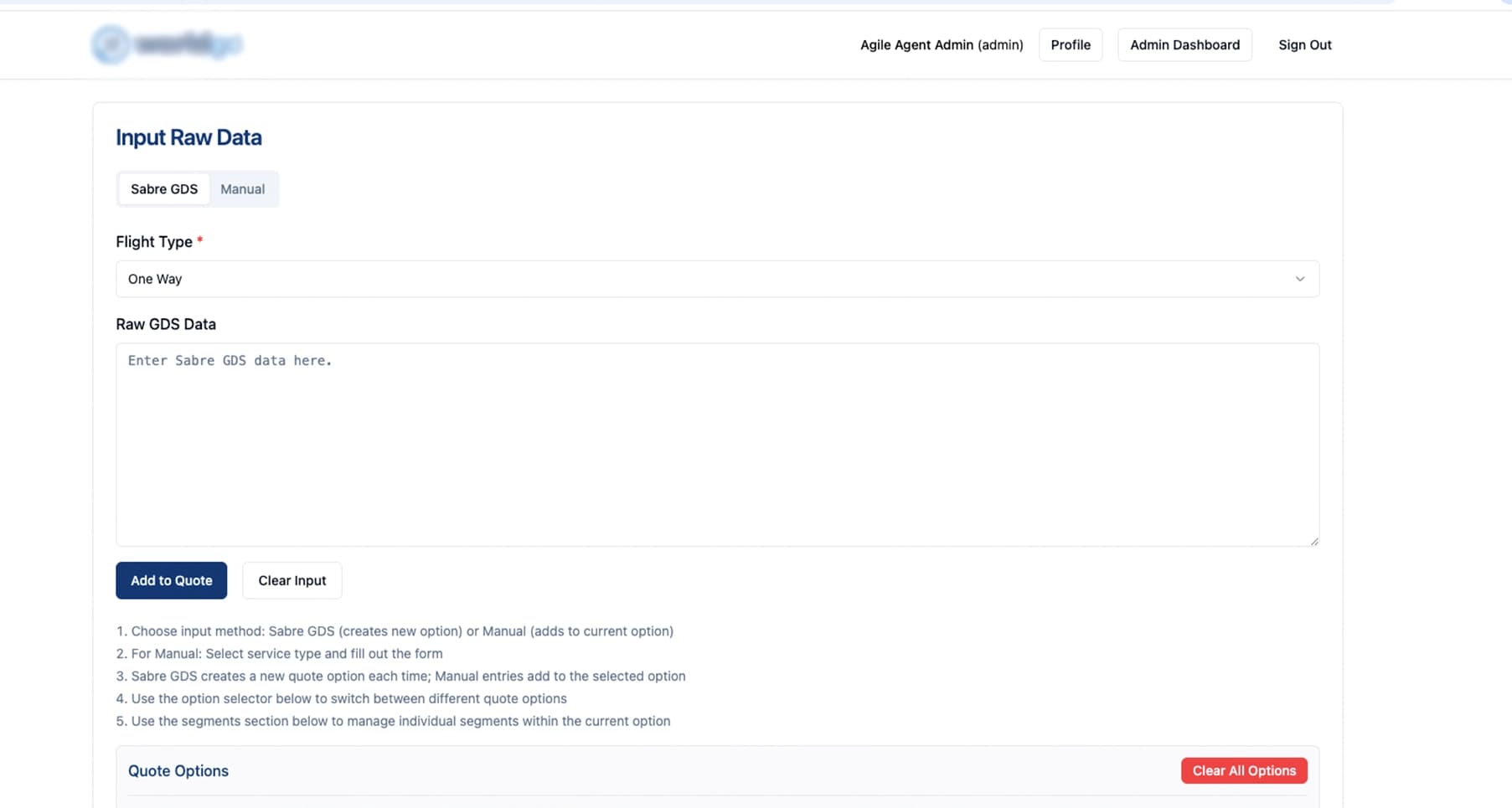 Agile Agent Sales Quote Engine – World Go cover image